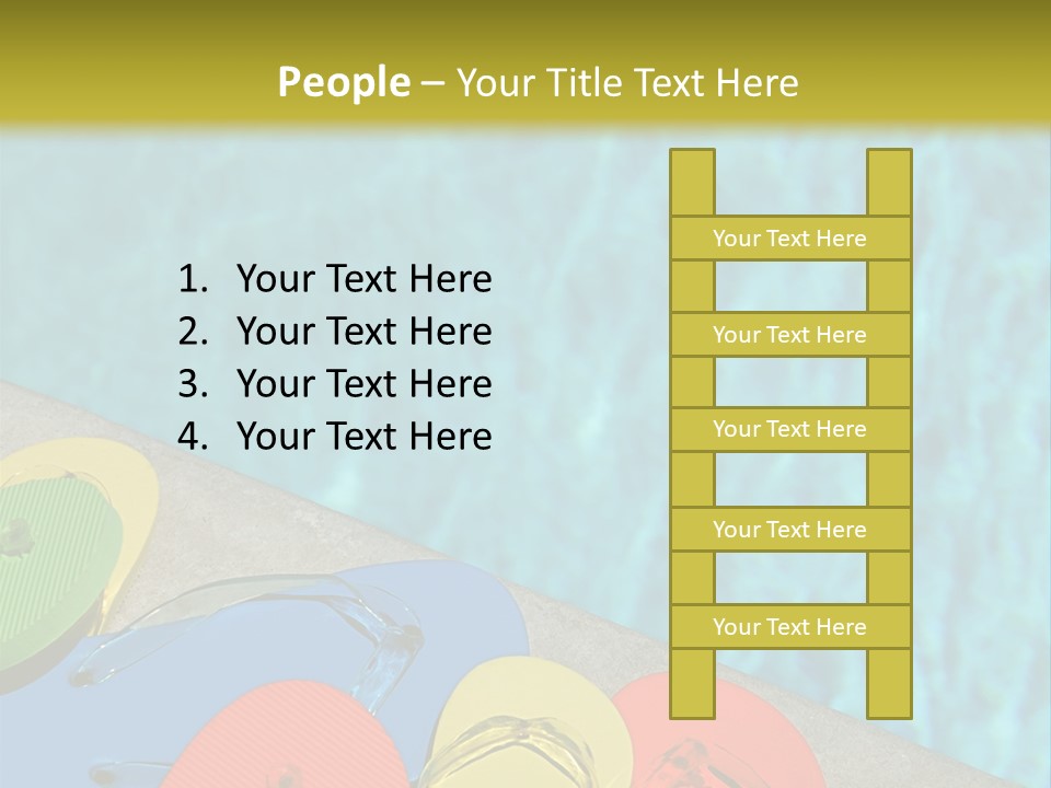 Blue Edge Towel PowerPoint Template