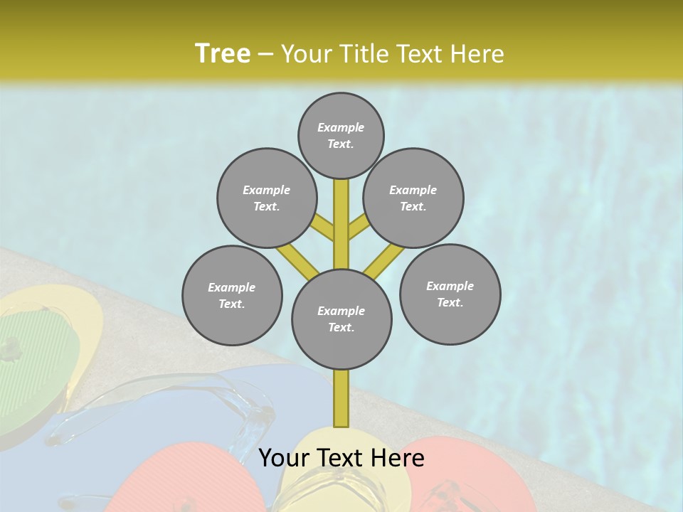 Blue Edge Towel PowerPoint Template