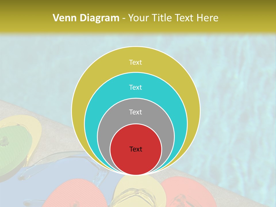 Blue Edge Towel PowerPoint Template