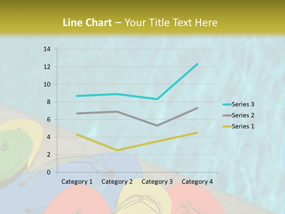 Blue Edge Towel PowerPoint Template