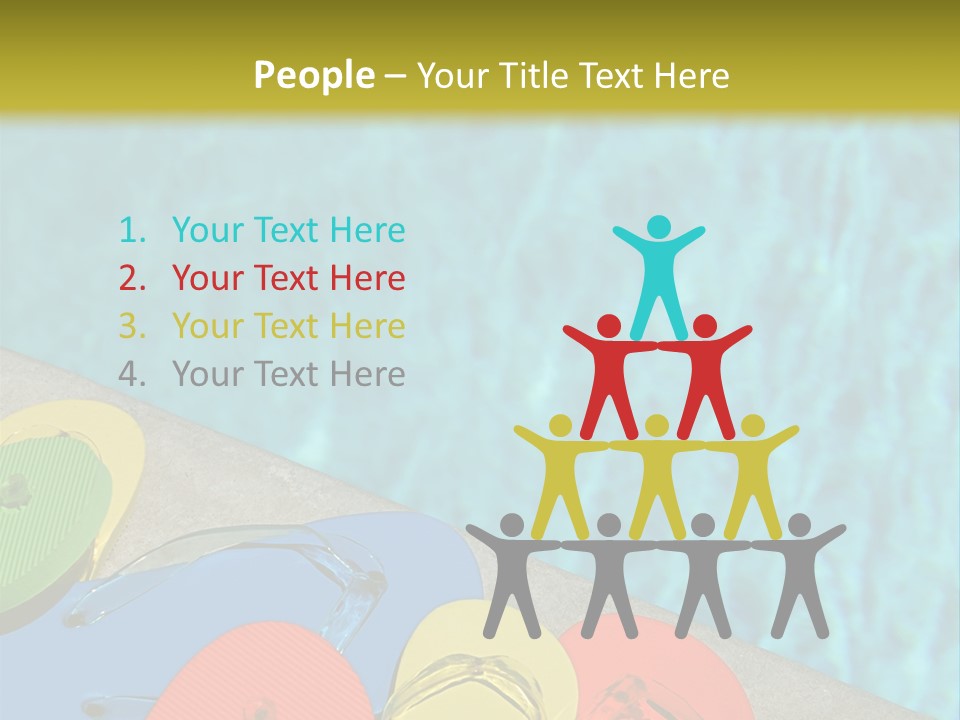 Blue Edge Towel PowerPoint Template