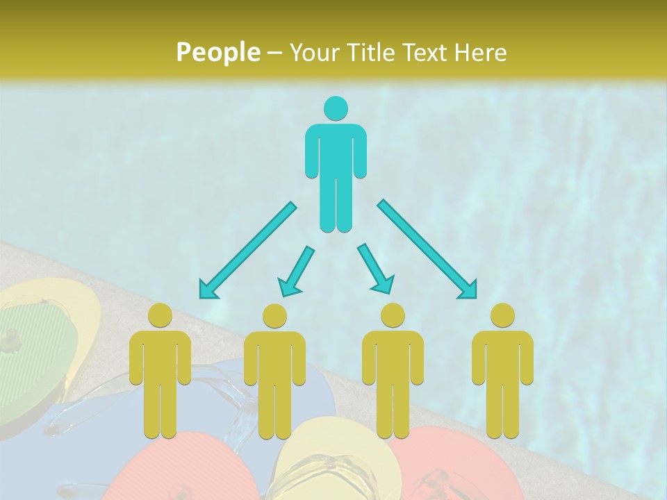 Blue Edge Towel PowerPoint Template