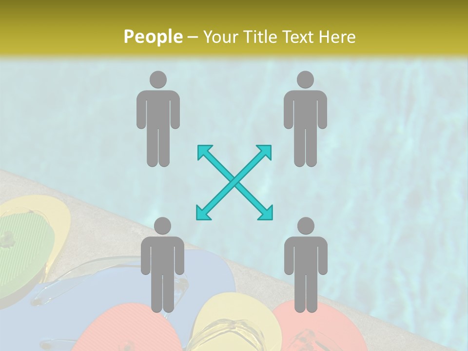 Blue Edge Towel PowerPoint Template