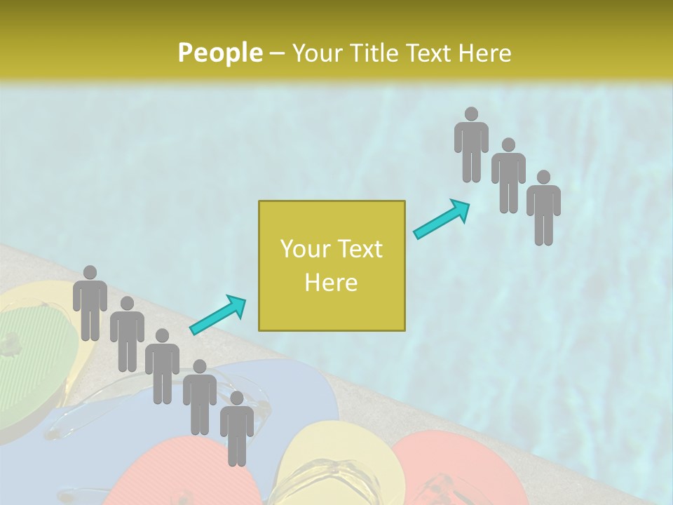 Blue Edge Towel PowerPoint Template