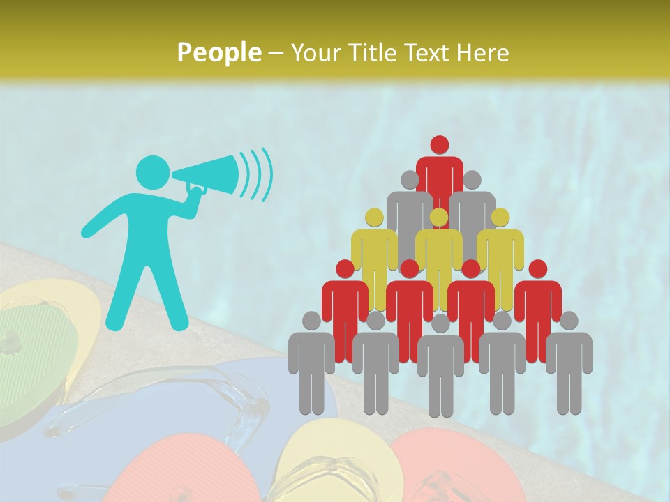 Blue Edge Towel PowerPoint Template