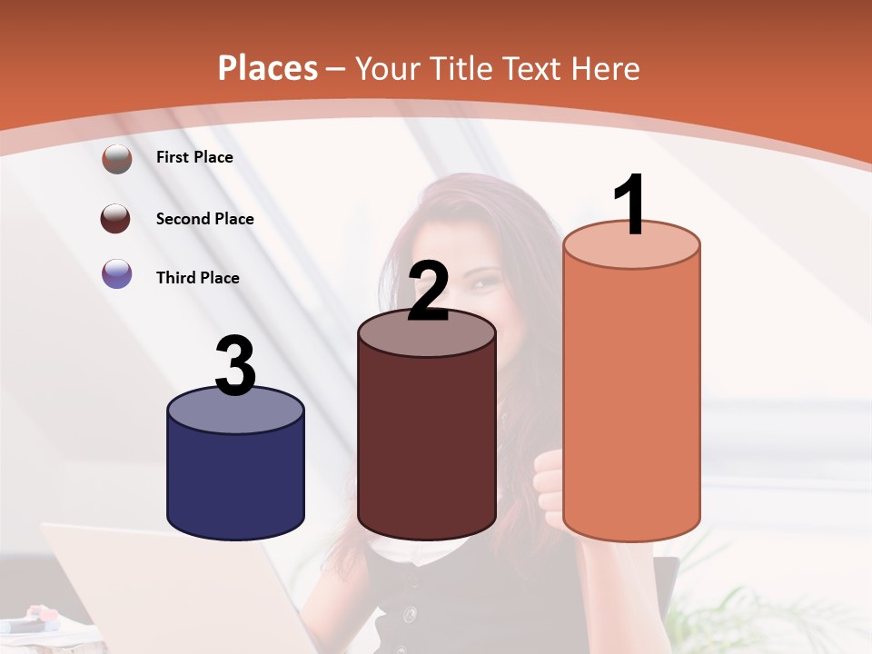 Career Businesswoman Assistant PowerPoint Template