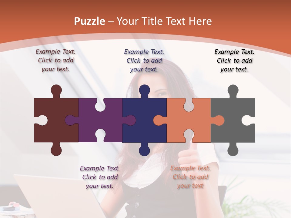 Career Businesswoman Assistant PowerPoint Template