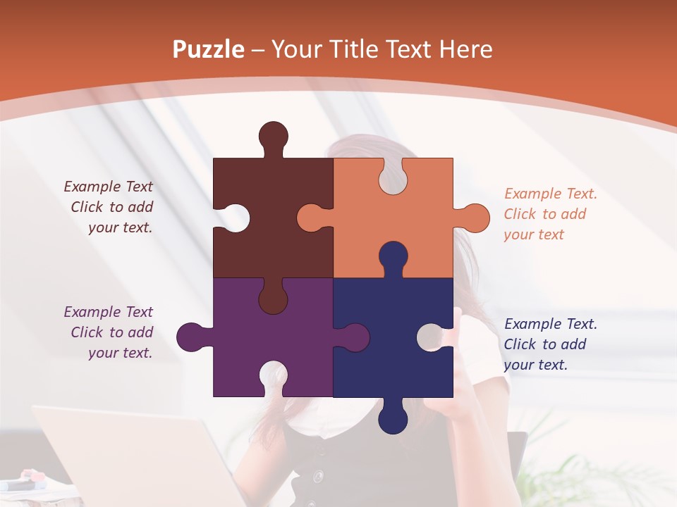 Career Businesswoman Assistant PowerPoint Template