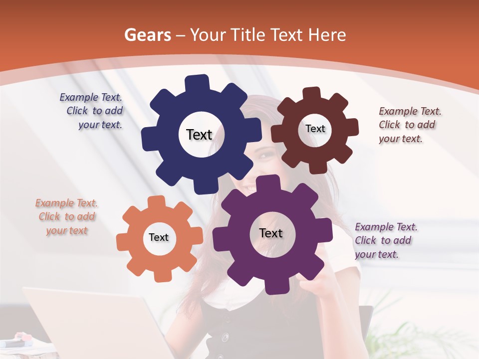 Career Businesswoman Assistant PowerPoint Template