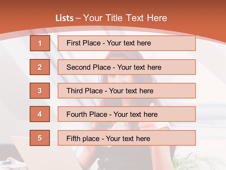 Career Businesswoman Assistant PowerPoint Template