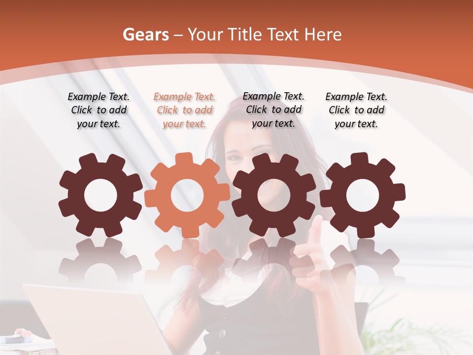 Career Businesswoman Assistant PowerPoint Template