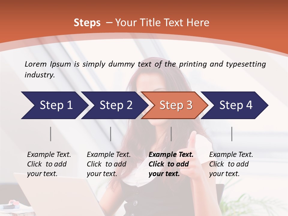 Career Businesswoman Assistant PowerPoint Template