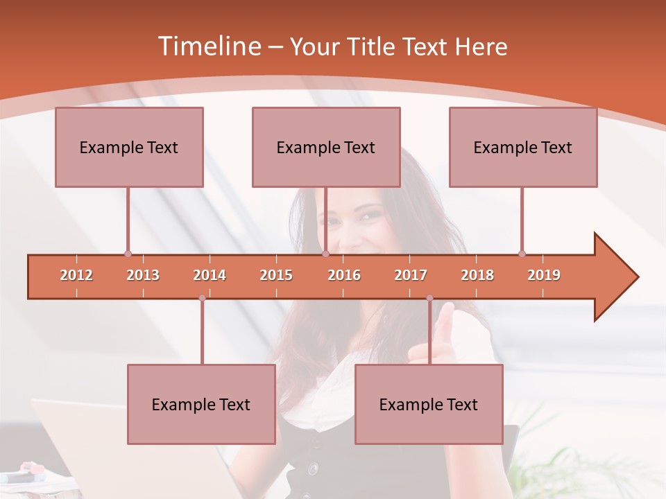 Career Businesswoman Assistant PowerPoint Template
