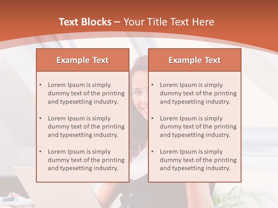 Career Businesswoman Assistant PowerPoint Template