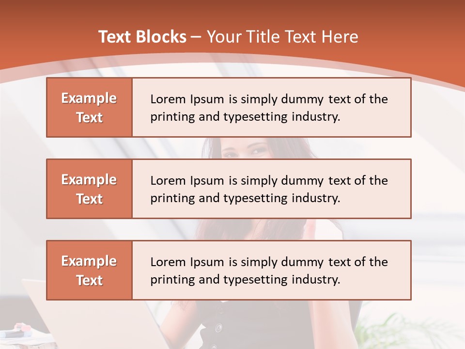 Career Businesswoman Assistant PowerPoint Template
