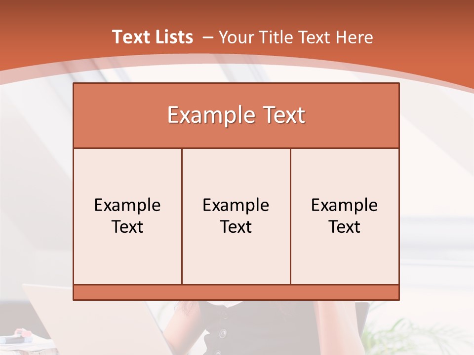 Career Businesswoman Assistant PowerPoint Template