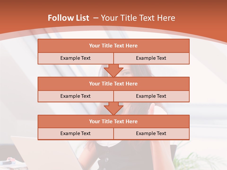 Career Businesswoman Assistant PowerPoint Template