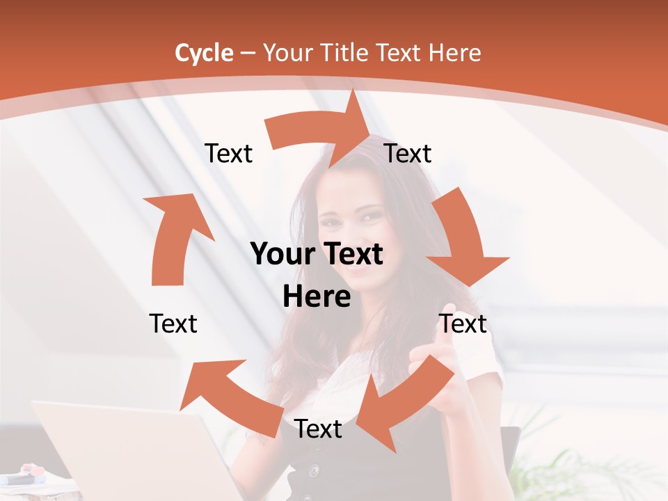 Career Businesswoman Assistant PowerPoint Template