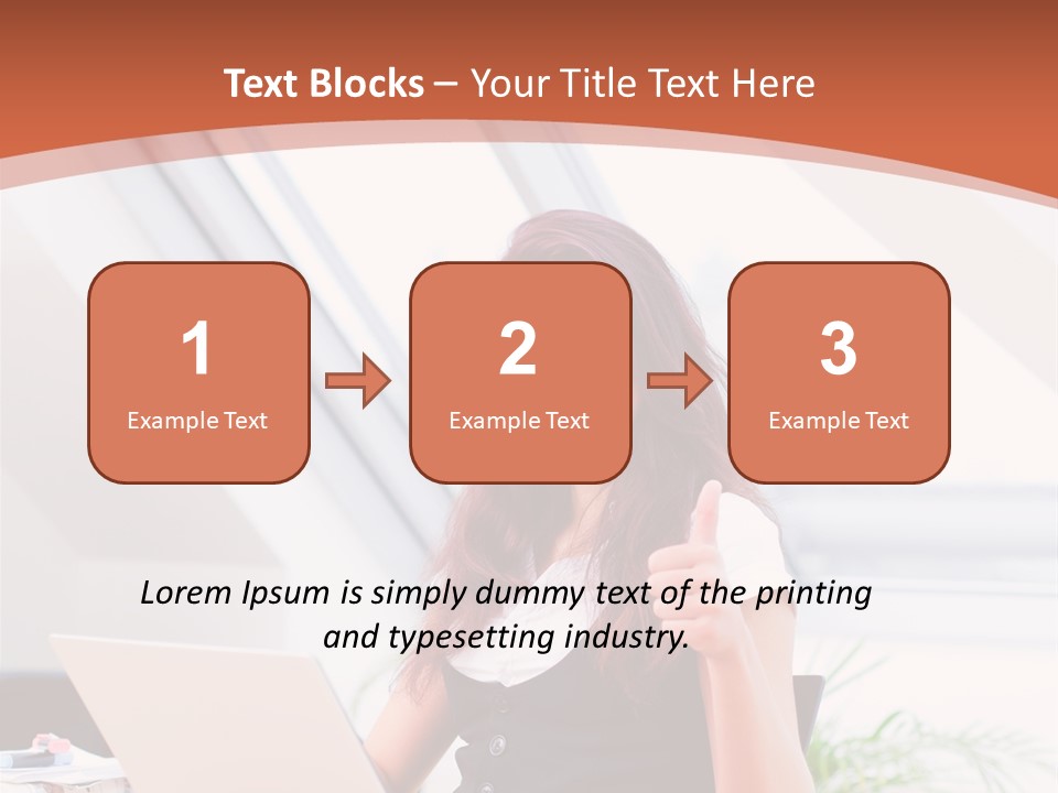 Career Businesswoman Assistant PowerPoint Template