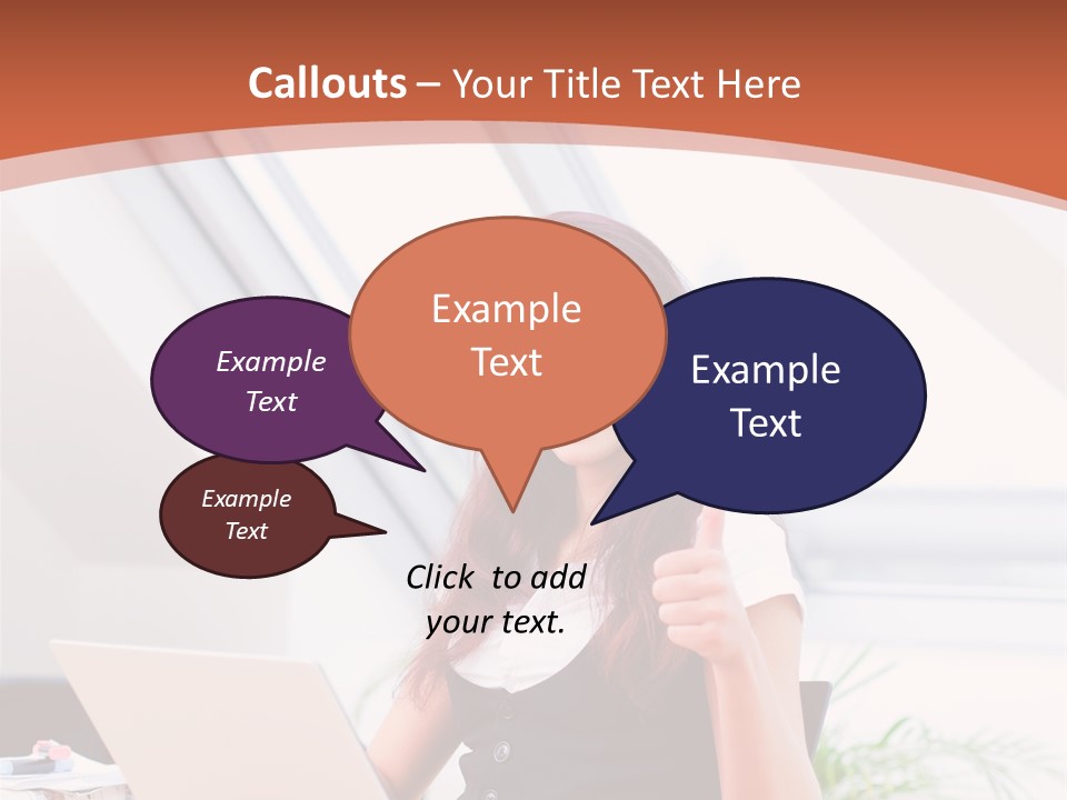 Career Businesswoman Assistant PowerPoint Template
