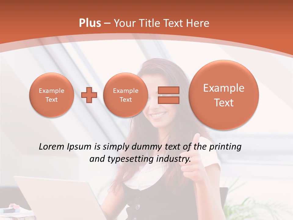 Career Businesswoman Assistant PowerPoint Template