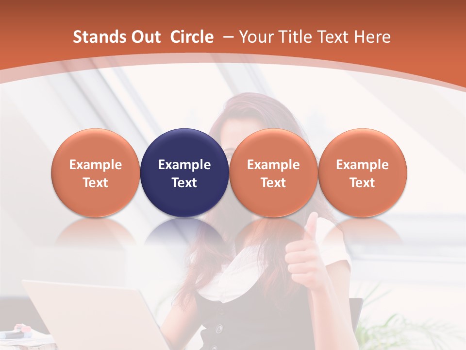 Career Businesswoman Assistant PowerPoint Template