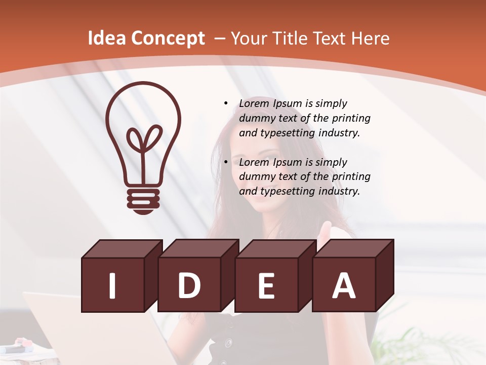 Career Businesswoman Assistant PowerPoint Template