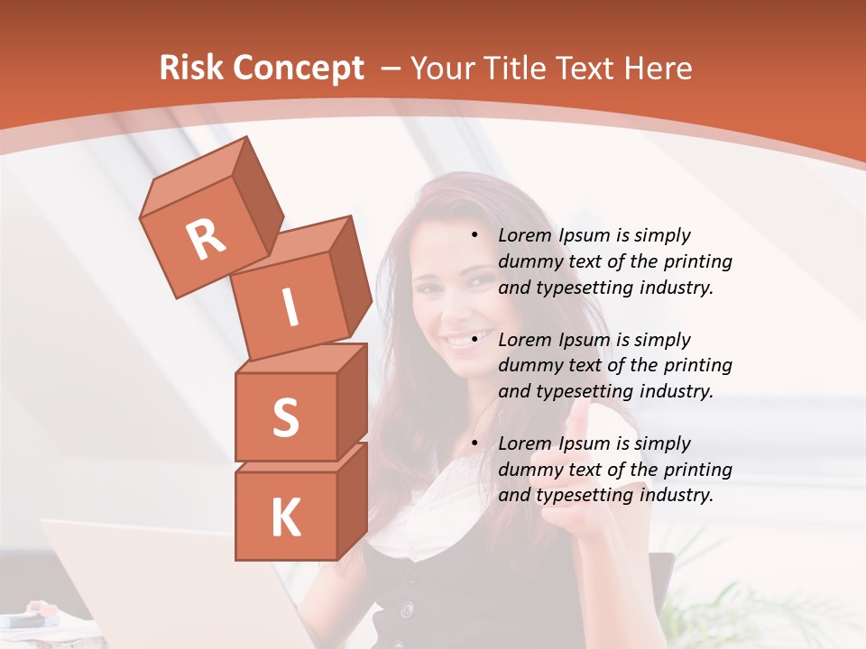 Career Businesswoman Assistant PowerPoint Template