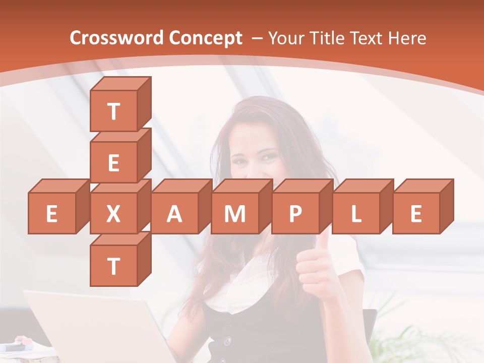 Career Businesswoman Assistant PowerPoint Template