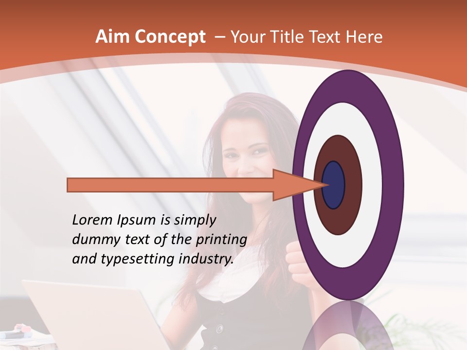 Career Businesswoman Assistant PowerPoint Template