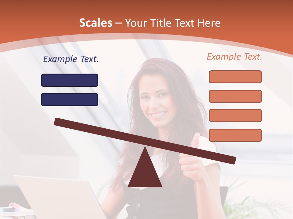 Career Businesswoman Assistant PowerPoint Template