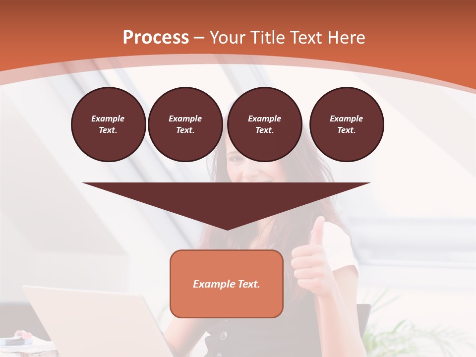 Career Businesswoman Assistant PowerPoint Template
