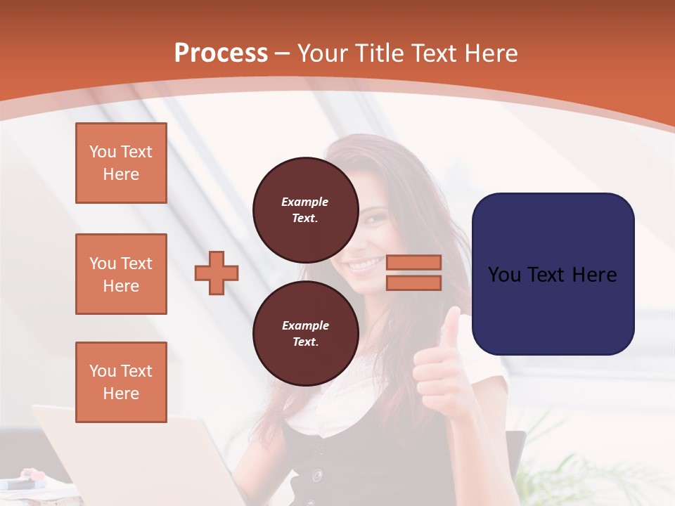 Career Businesswoman Assistant PowerPoint Template