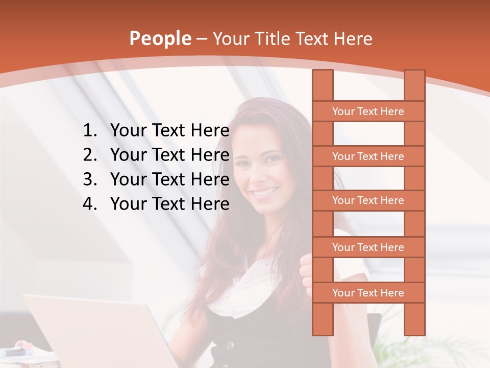 Career Businesswoman Assistant PowerPoint Template