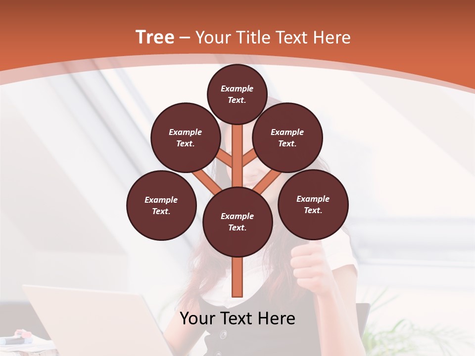 Career Businesswoman Assistant PowerPoint Template