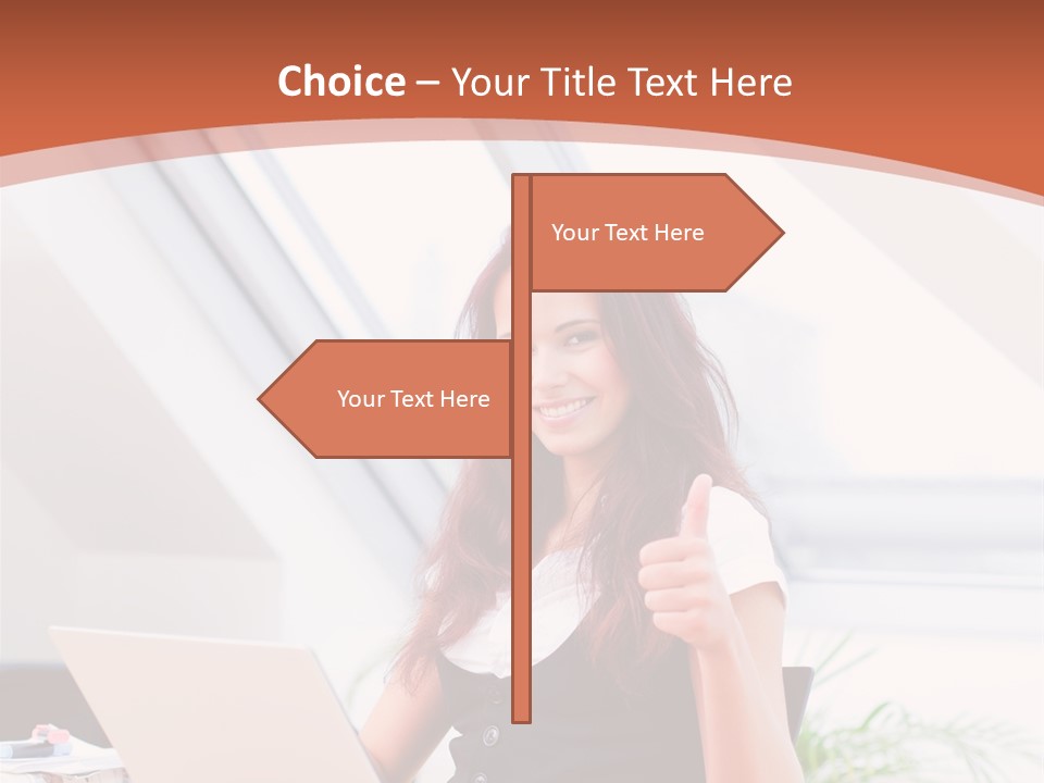 Career Businesswoman Assistant PowerPoint Template