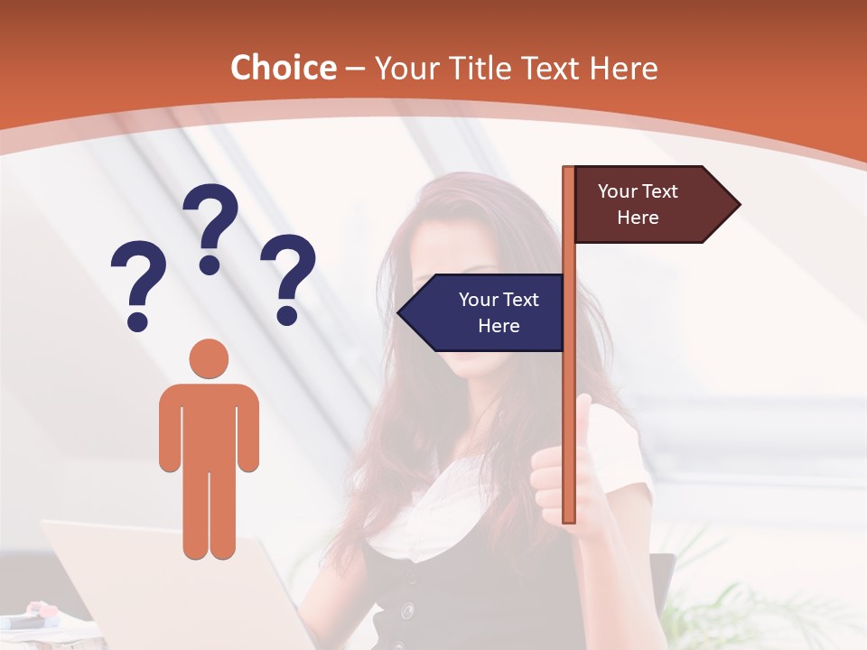 Career Businesswoman Assistant PowerPoint Template