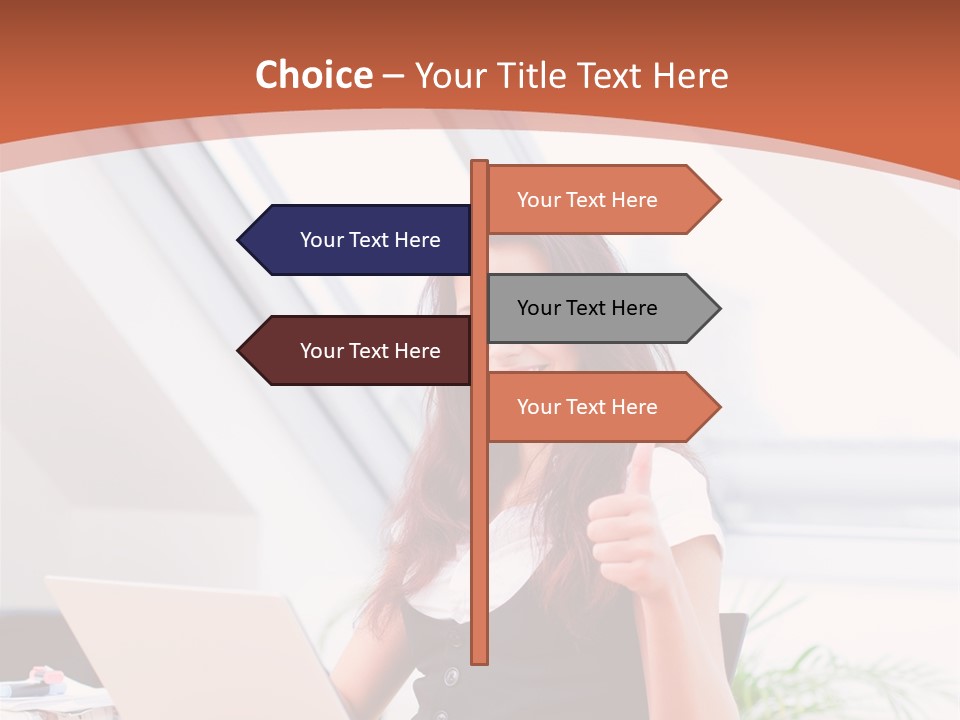 Career Businesswoman Assistant PowerPoint Template