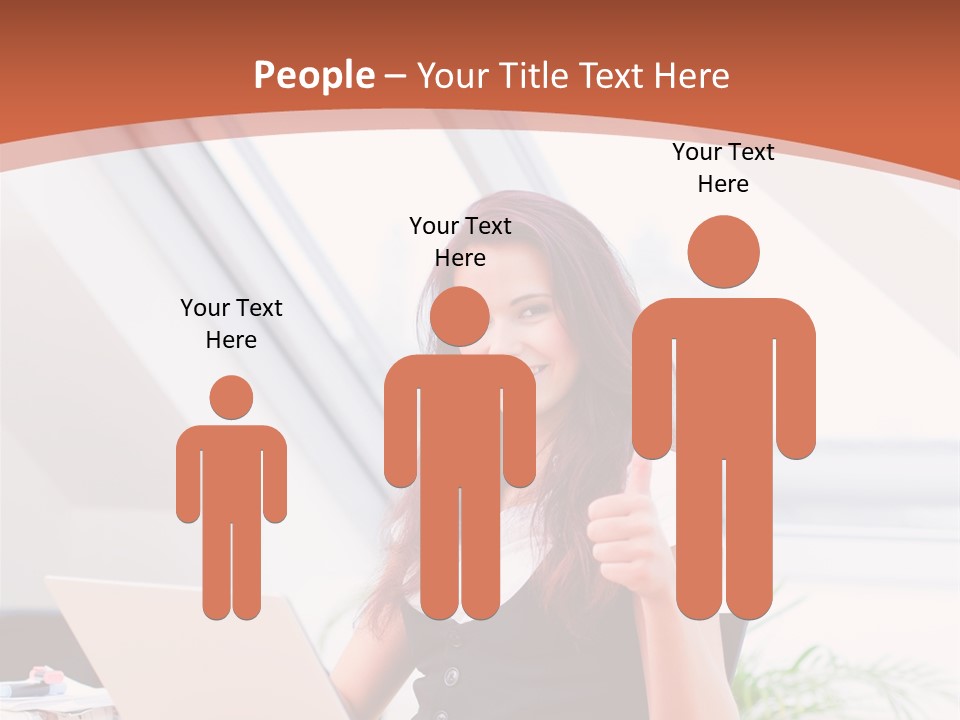 Career Businesswoman Assistant PowerPoint Template