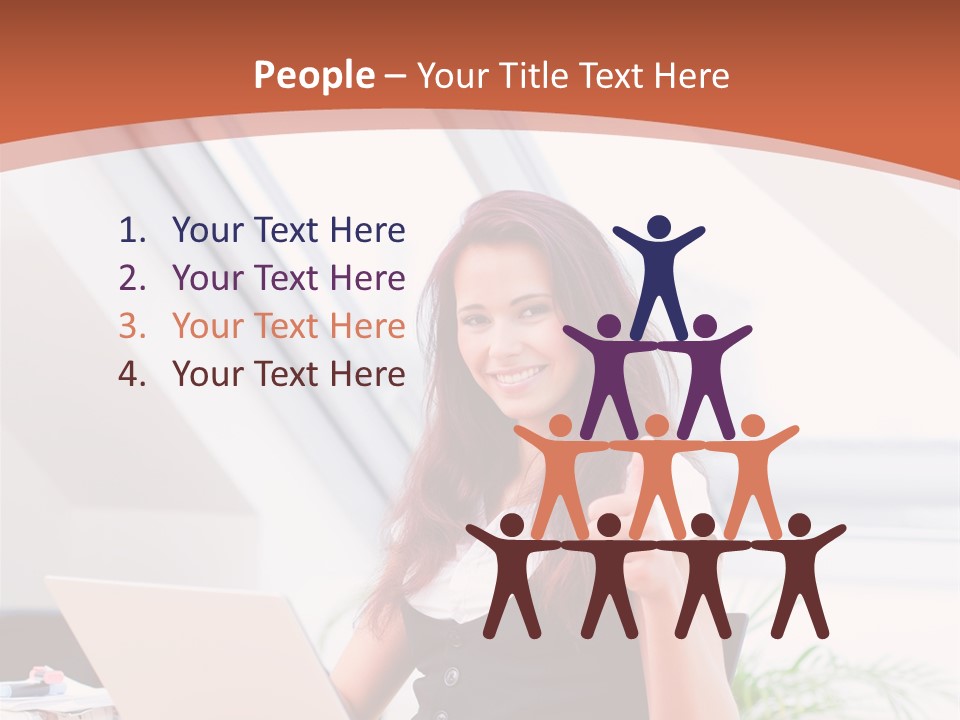 Career Businesswoman Assistant PowerPoint Template