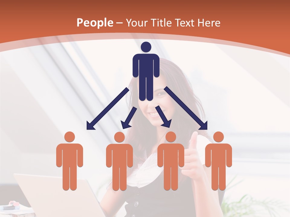 Career Businesswoman Assistant PowerPoint Template