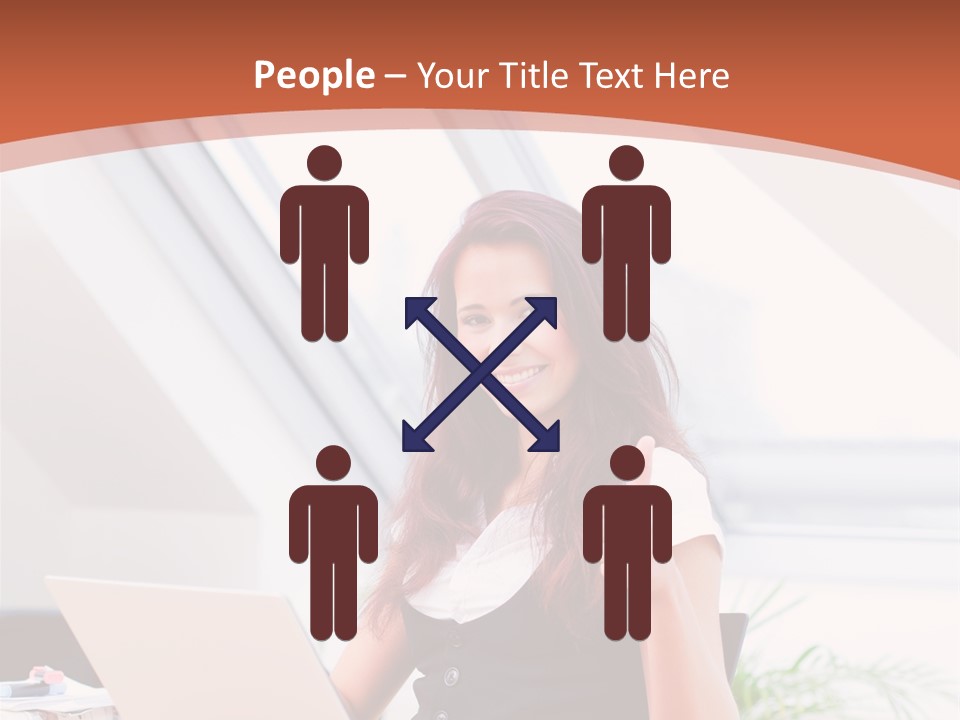 Career Businesswoman Assistant PowerPoint Template