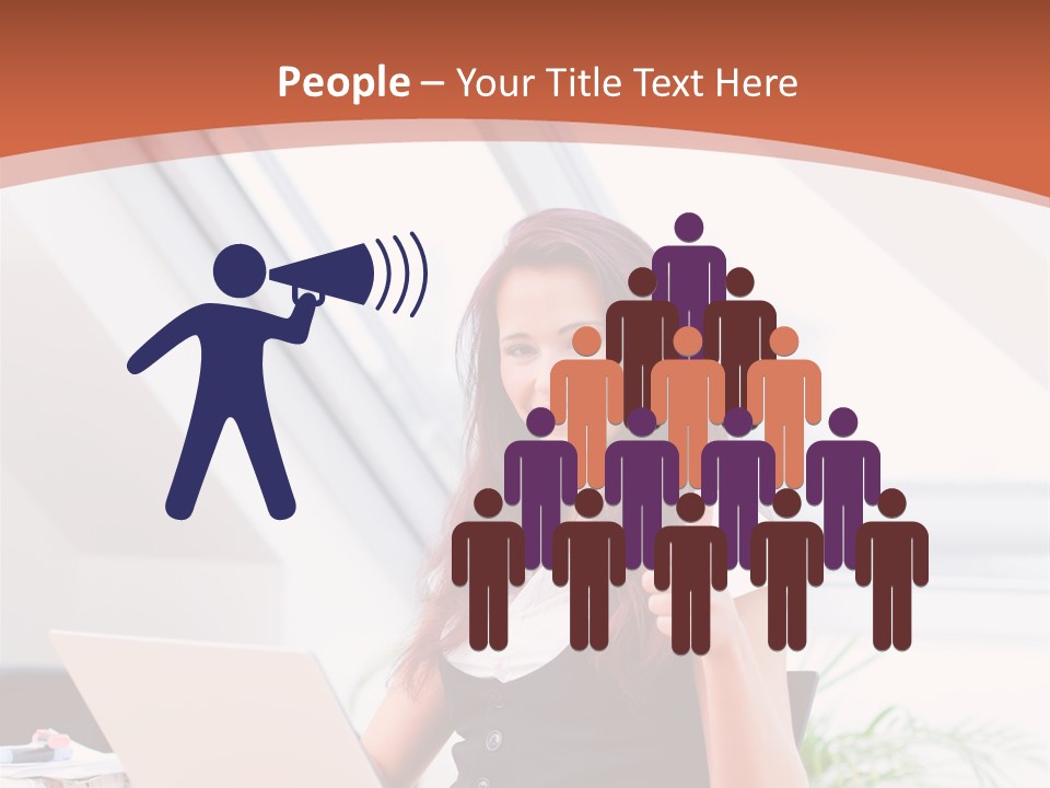 Career Businesswoman Assistant PowerPoint Template