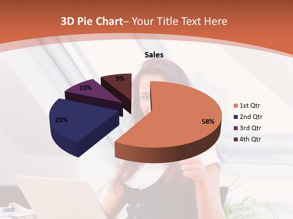 Career Businesswoman Assistant PowerPoint Template