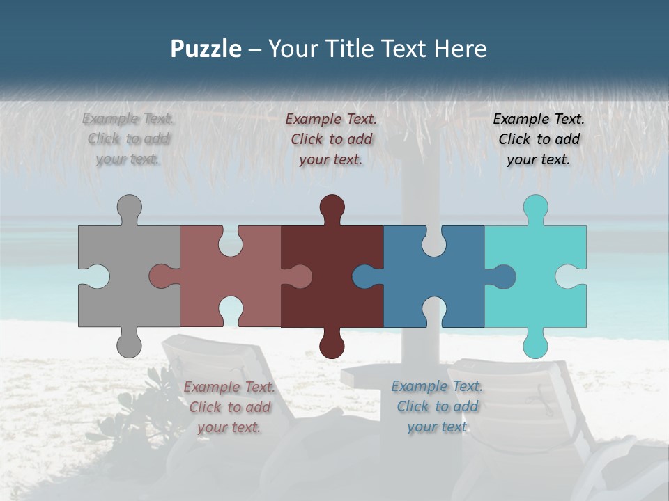 Tanning Travel Caribbean PowerPoint Template