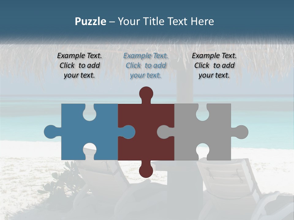 Tanning Travel Caribbean PowerPoint Template