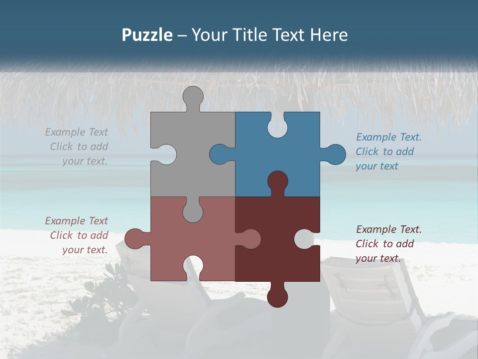 Tanning Travel Caribbean PowerPoint Template