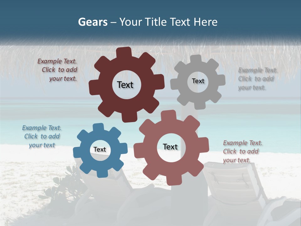 Tanning Travel Caribbean PowerPoint Template