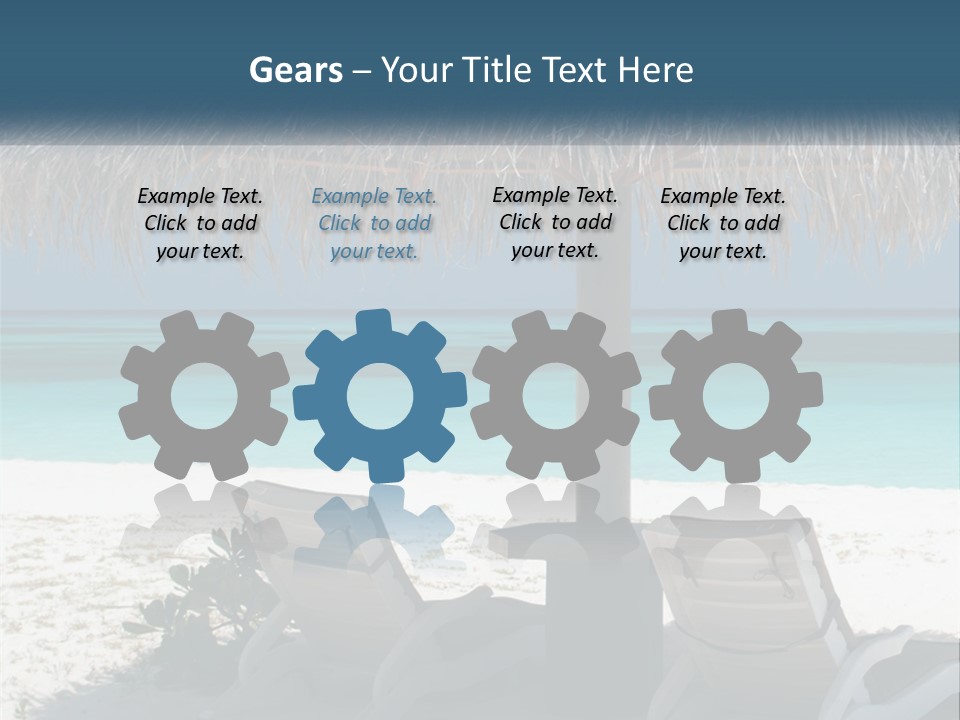 Tanning Travel Caribbean PowerPoint Template