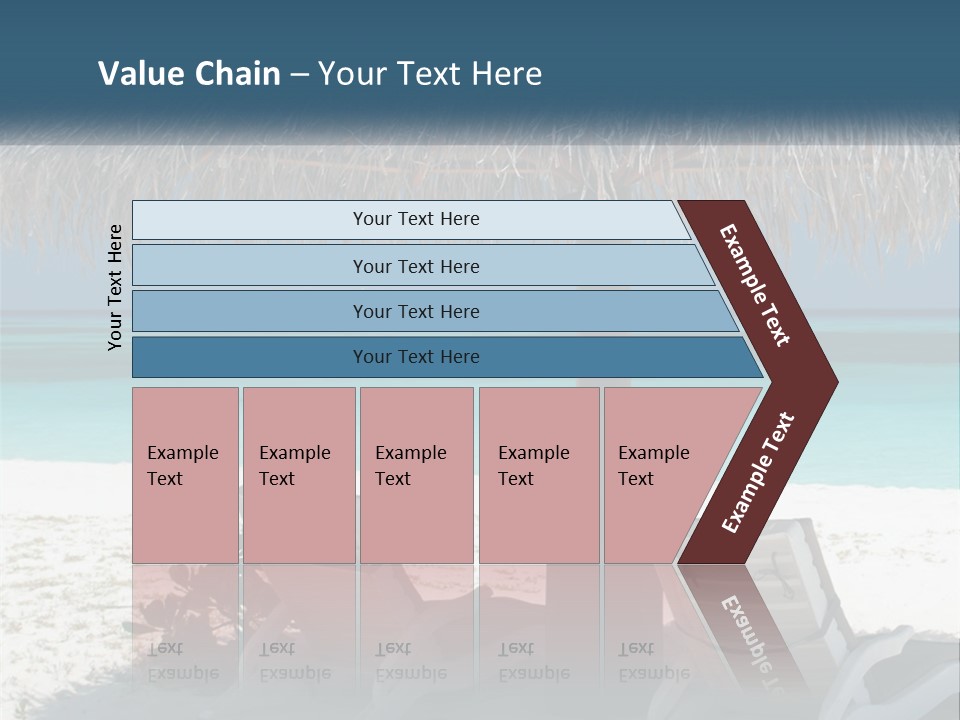 Tanning Travel Caribbean PowerPoint Template